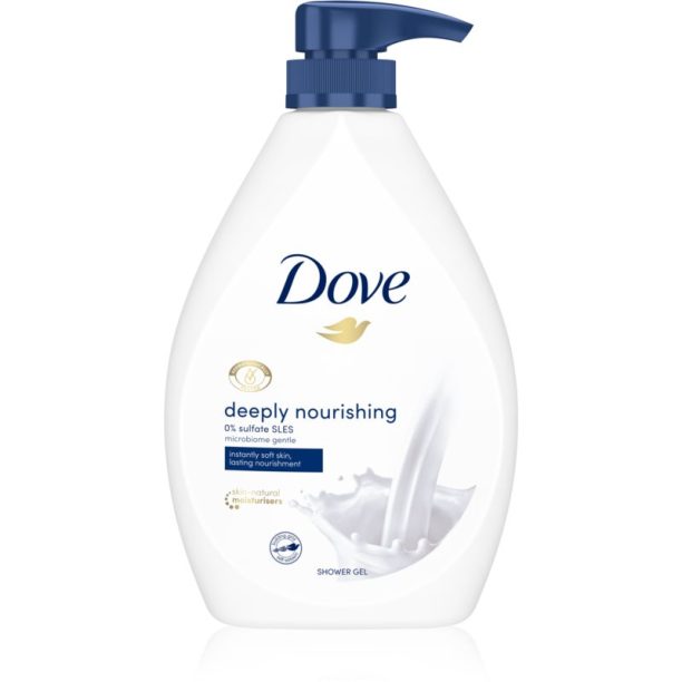 Dove Deeply Nourishing овлажняващ душ гел с дозатор 720 мл. на ниска цена