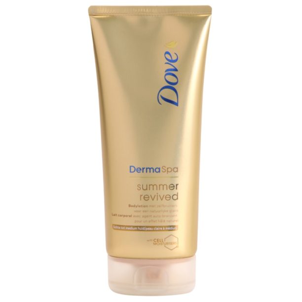 Dove DermaSpa Summer Revived тониращ лосион Fair to Medium 200 мл.