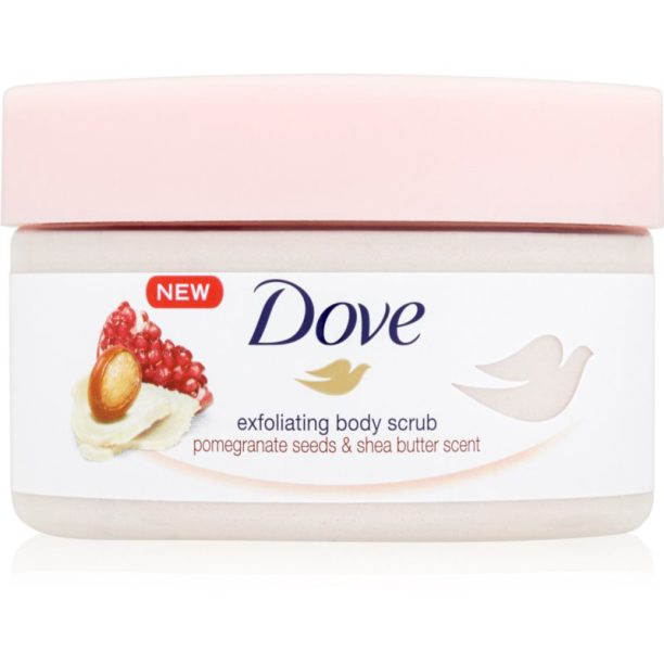 Dove Exfoliating Body Scrub Pomegranate Seeds & Shea Butter грижа-скраб за тяло 225 мл.