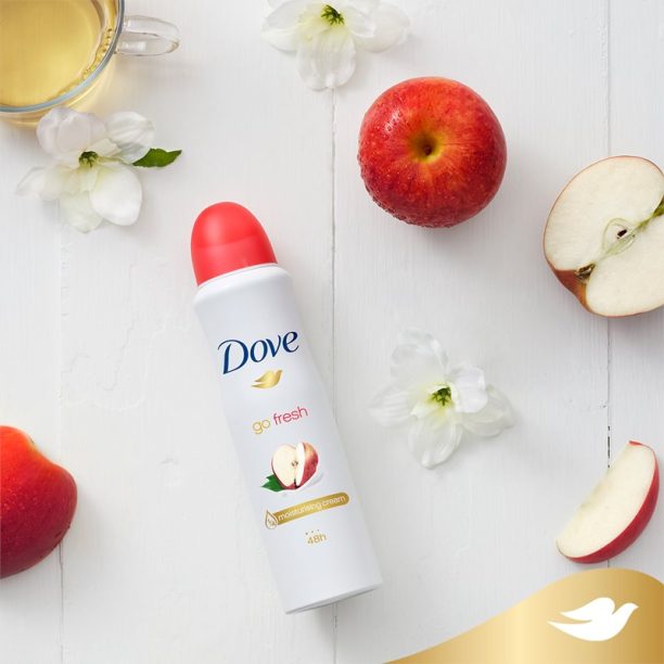 Go Fresh Apple & White Tea Dove Go Fresh Apple & White Tea антиперспирант-спрей с 48 часов ефект 150 мл.