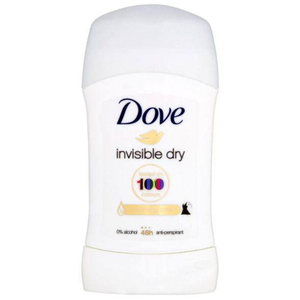 Dove Invisible Dry Antiperspirant твърд антиперспирант против бели петна 48 часа 40 мл.