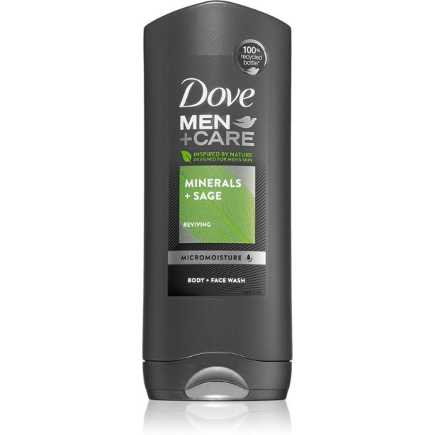 Dove Men+Care Elements душ гел за лице и тяло 2 в 1 400 мл.