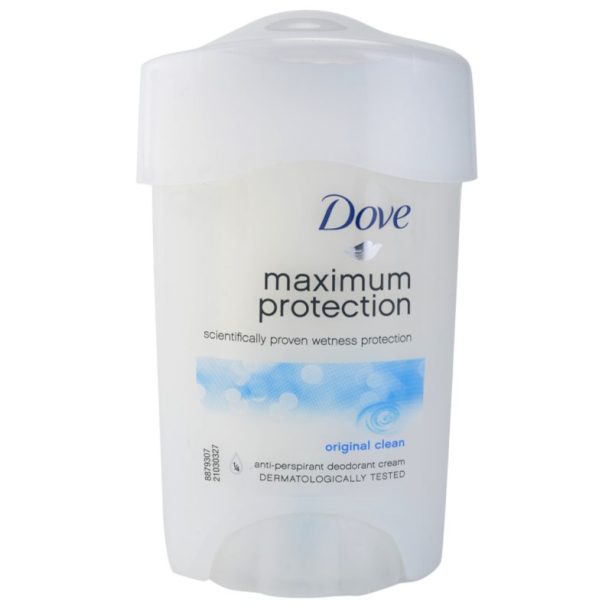 Dove Original Maximum Protection крем-антиперспирант 48h  45 мл. на ниска цена