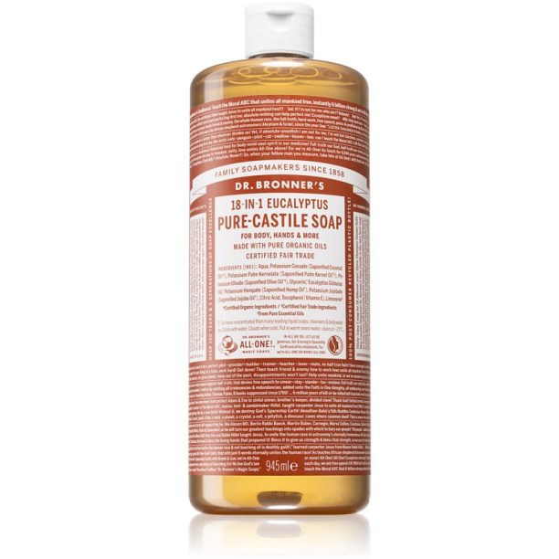 Dr. Bronner’s Eucalyptus течен универсален сапун 945 мл.