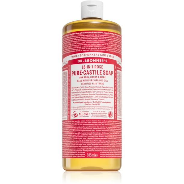 Dr. Bronner’s Rose течен универсален сапун 945 мл.