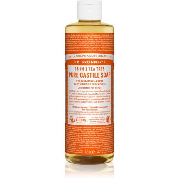 Dr. Bronner’s Tea Tree течен универсален сапун 475 мл. на ниска цена