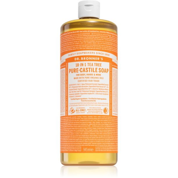 Dr. Bronner’s Tea Tree течен универсален сапун 945 мл.