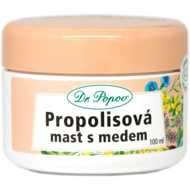 Dr. Popov Herbal ointments Propolis with honey мехлем за сърбяща и раздразнена кожа 100 мл.