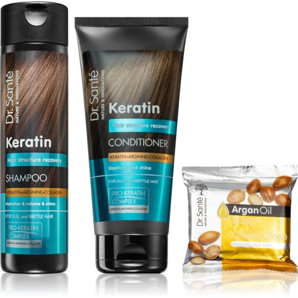 Dr. Santé Keratin изгодна опаковка (за крехка и стресирана коса)