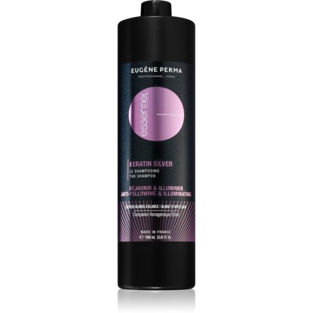 EUGÈNE PERMA Essential Keratin Silver шампоан за руса и сива коса 1000 мл.