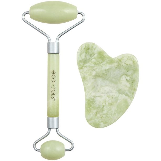 EcoTools Jade Roller & Gua Sha масажно валяче за лице и масажно приспособление на ниска цена