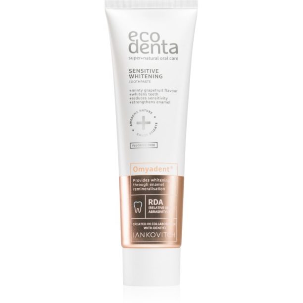 Ecodenta Sensitive Whitening избелваща паста за зъби за чувствителни зъби 100 мл.