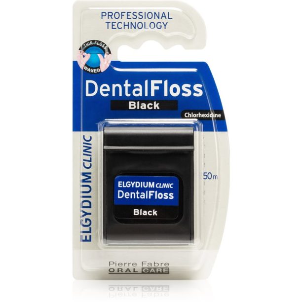 Elgydium Clinic DentalFloss конец за зъби Black