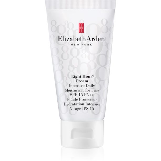 Elizabeth Arden Eight Hour Intensive Daily Moisturizer For Face дневен хидратиращ крем за всички типове кожа на лицето SPF 15 50 мл.