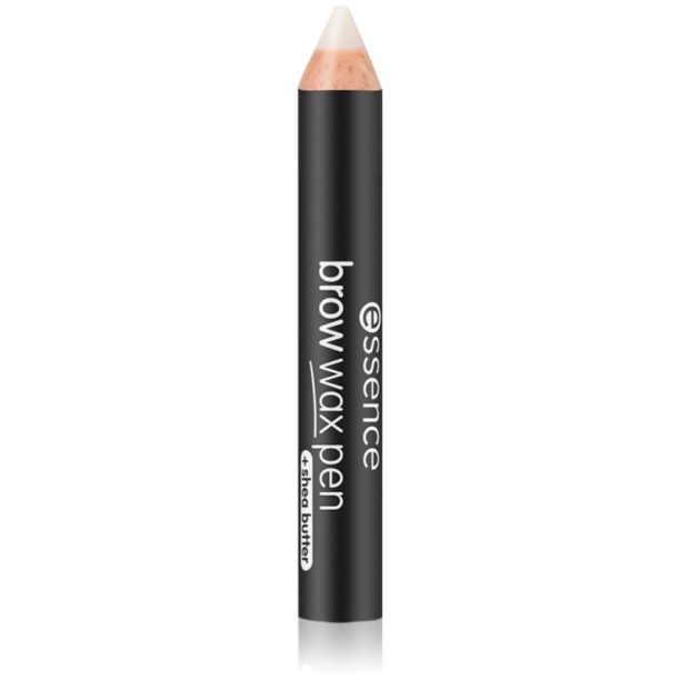 Essence Brow Wax Pen фиксиращ восък за вежди с молив цвят 01 transparent 1