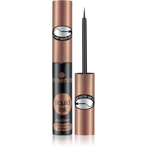 Essence Liquid Link водоустойчива очна линия цвят 02 Ash Brown 3 мл.