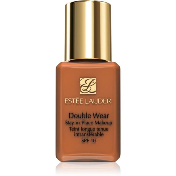 Estée Lauder Double Wear Stay-in-Place Mini дълготраен фон дьо тен SPF 10 цвят 5W1 Bronze 15 мл. на ниска цена