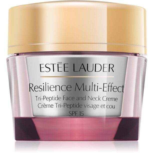 Estée Lauder Resilience Multi-Effect Tri-Peptice Face and Neck Creme SPF 15 интензивно подхранващ крем за суха кожа SPF 15 50 мл.