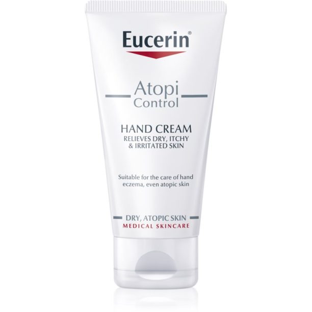 Eucerin AtopiControl крем за ръце за суха към атопична кожа с екстракт от овес 75 мл.