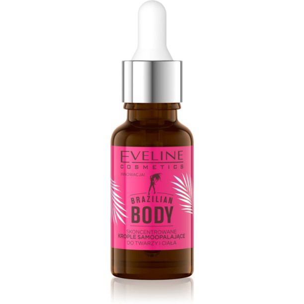 Eveline Cosmetics Brazilian Body автобронзантни капки за лице и тяло 18 мл.