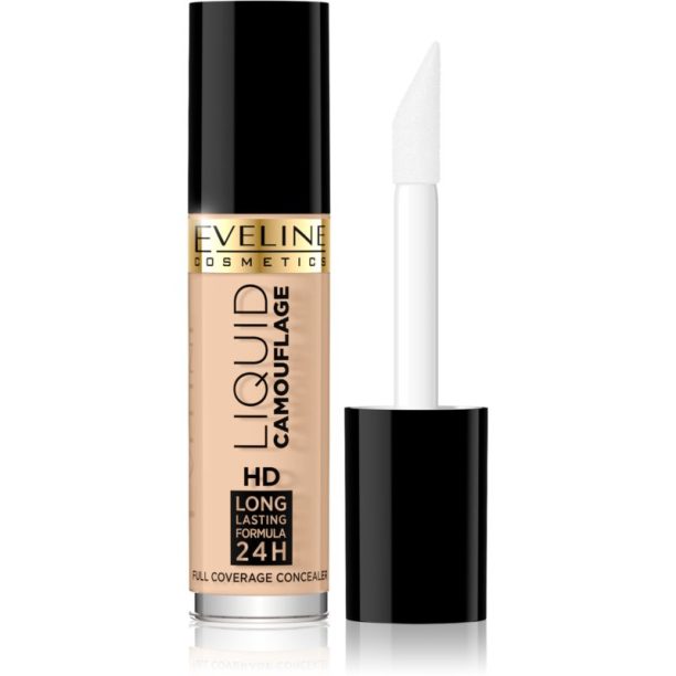 Eveline Cosmetics Liquid Camouflage коректор с висока покривност за дълготраен ефект цвят 02 Natural 5 мл. на ниска цена