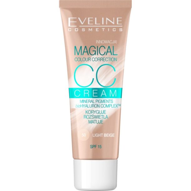 Eveline Cosmetics Magical Colour Correction CC крем SPF 15 цвят 50 Light Beige 30 мл. на ниска цена