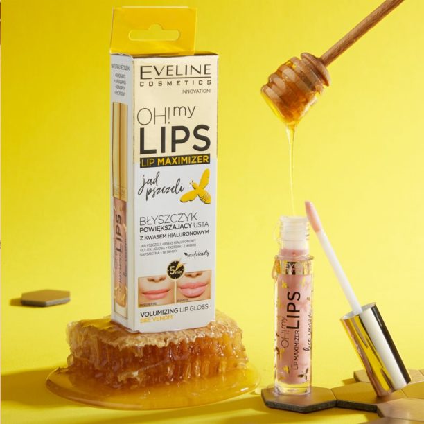 Eveline Cosmetics OH! my LIPS Lip Maximizer блясък за устни за по-голям обем с пчелна отрова 4