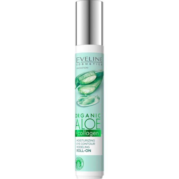 Eveline Cosmetics Organic Aloe+Collagen рол-он за очния контур с хидратиращ ефект 15 мл.