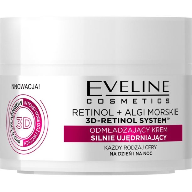 Eveline Cosmetics Retinol + Sea Algae изглаждащ и озаряващ крем с ретинол 50 мл.