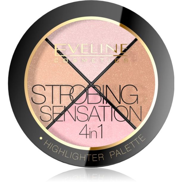 Eveline Cosmetics Strobing Sensation палитра хайлайтъри 12 гр.