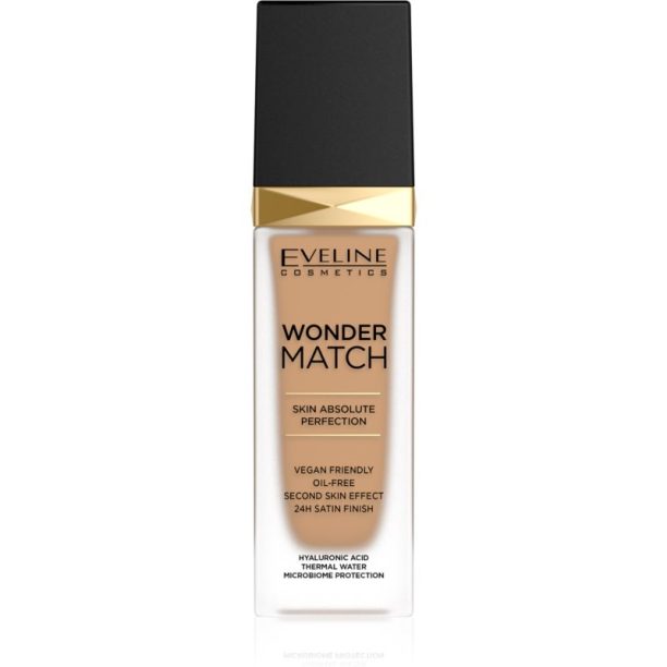 Eveline Cosmetics Wonder Match дълготраен течен фон дьо тен с хиалуронова киселина цвят 40 Sand 30 мл. на ниска цена