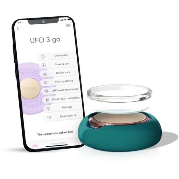 FOREO UFO™ 3 Go звуков уред за ускоряване ефекта на маските за лице Evergreen 1 бр. купи на топ цена