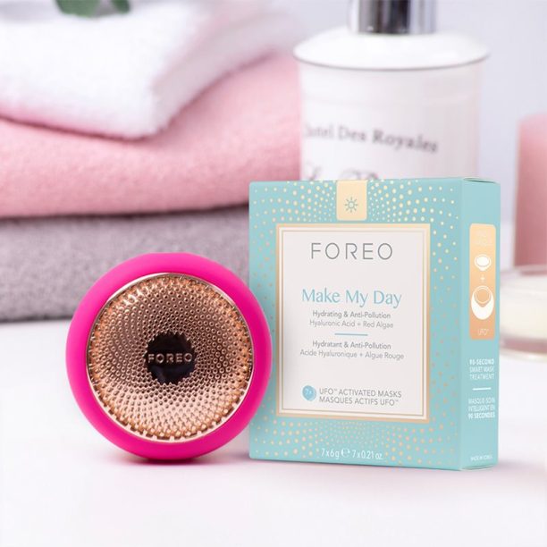 FOREO UFO™ Make My Day защитна маска за лице с хидратиращ ефект 7 x 6 гр. купи на топ цена