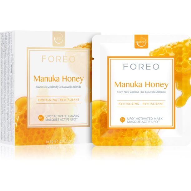 FOREO UFO™ Manuka Honey ревитализираща маска 6 x 6 гр. на ниска цена