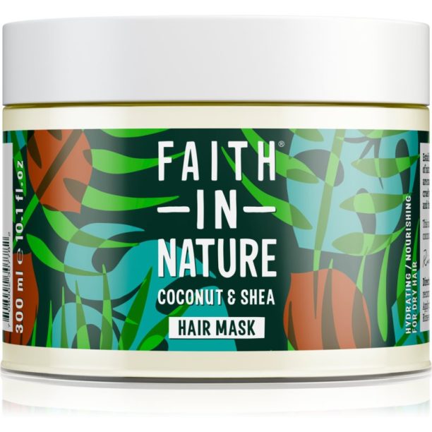 Faith In Nature Coconut & Shea хидратираща маска за суха и увредена коса 300 мл.