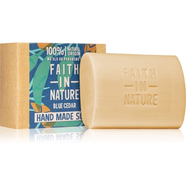 Faith In Nature Hand Made Soap Blue Cedar естествен твърд сапун 100 гр.