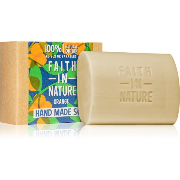 Faith In Nature Hand Made Soap Orange естествен твърд сапун 100 гр. на ниска цена