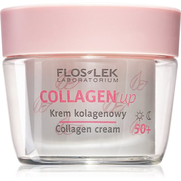 FlosLek Laboratorium Collagen Up дневен и нощен крем против бръчки  50+ 50 мл.