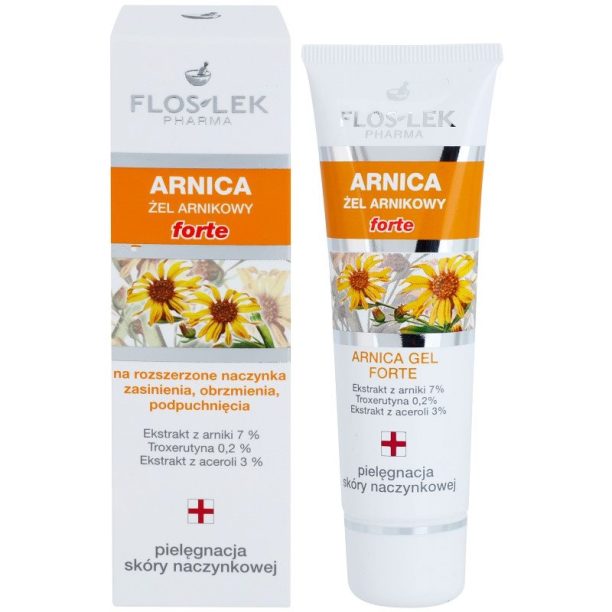 FlosLek Pharma Arnica Forte успокояващ гел за лице