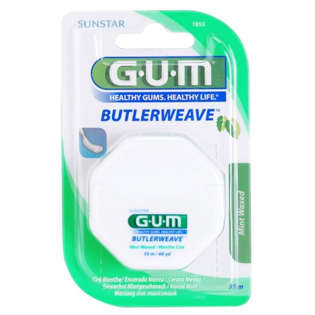 G.U.M Butlerweave восъчен конец за зъби с вкус на мента 55 м