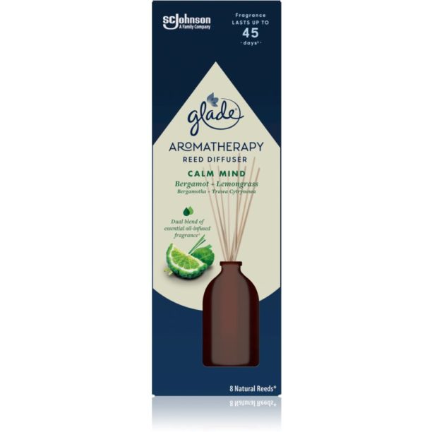 GLADE Aromatherapy Calm Mind aроматизиращ дифузер с пълнител Bergamot + Lemongrass 80 мл. на ниска цена