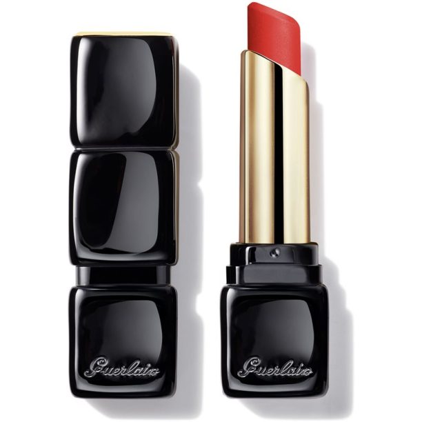 GUERLAIN KissKiss Tender Matte дълготрайно червило с матиращ ефект цвят 520 Sexy Coral 3.5 гр. на ниска цена