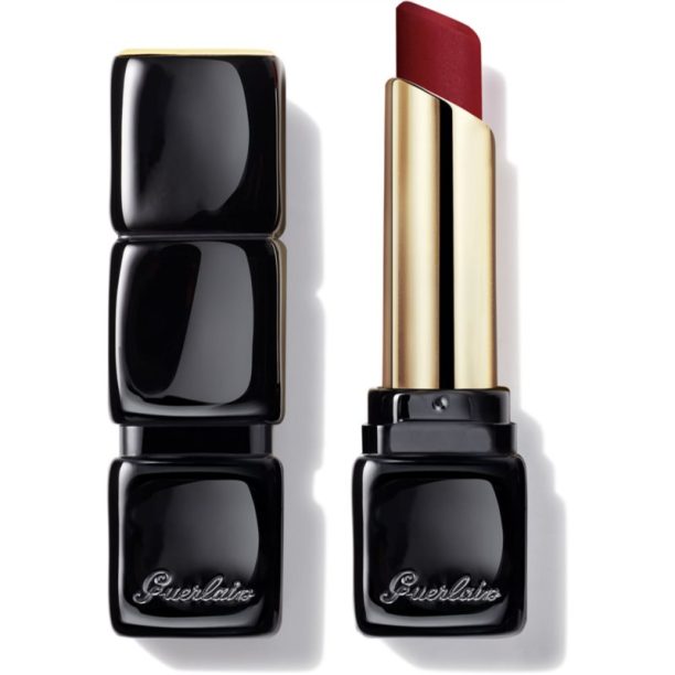 GUERLAIN KissKiss Tender Matte дълготрайно червило с матиращ ефект цвят 999 Eternal Red 3.5 гр. на ниска цена