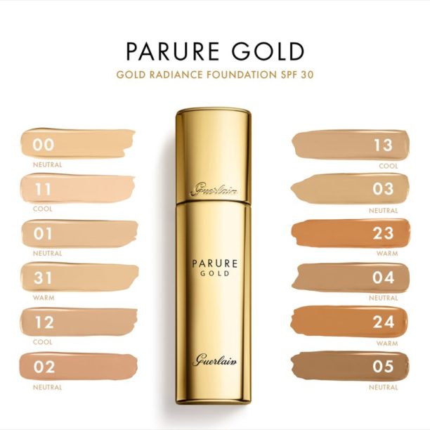 GUERLAIN Parure Gold Radiance Foundation озаряващ флуиден фон дьо тен SPF 30 цвят 13 Natural Rosy 30 мл. купи на топ цена