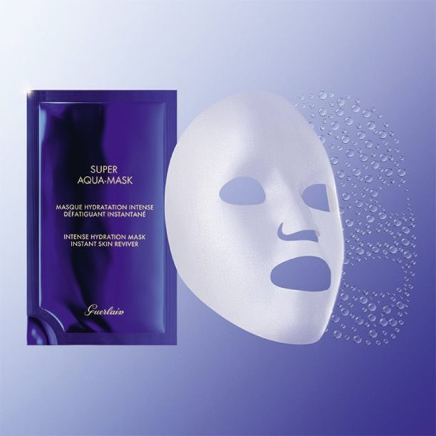 GUERLAIN Super Aqua Intense Hydration Mask хидратираща платнена маска 6 бр. купи на топ цена