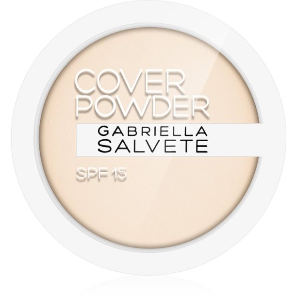 Gabriella Salvete Cover Powder компактна пудра SPF 15 цвят 01 Ivory 9 гр.