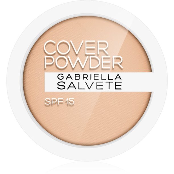 Gabriella Salvete Cover Powder компактна пудра  SPF 15 цвят 02 Beige 9 гр.