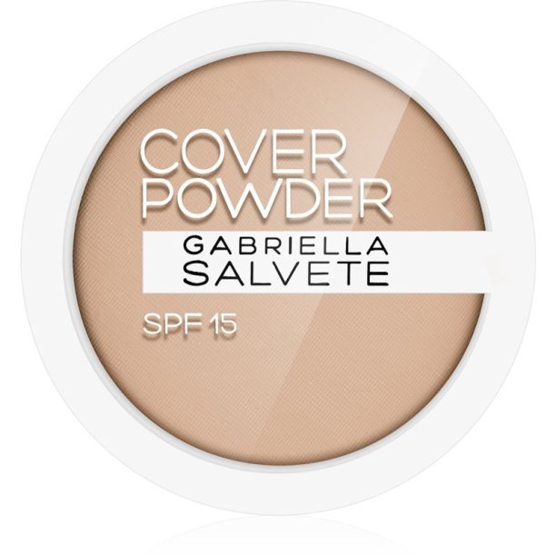 Gabriella Salvete Cover Powder компактна пудра  SPF 15 цвят 03 Natural 9 гр.