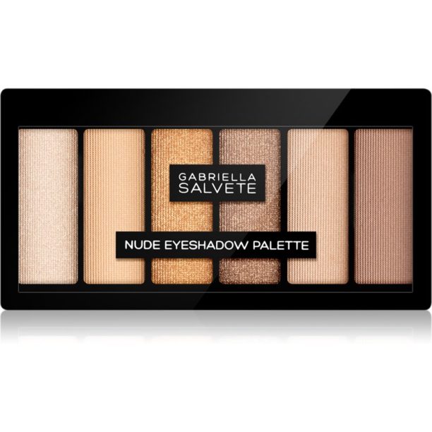 Gabriella Salvete Eyeshadow 6 Shades Palette палитра от сенки за очи цвят 01 Nude 12 гр.