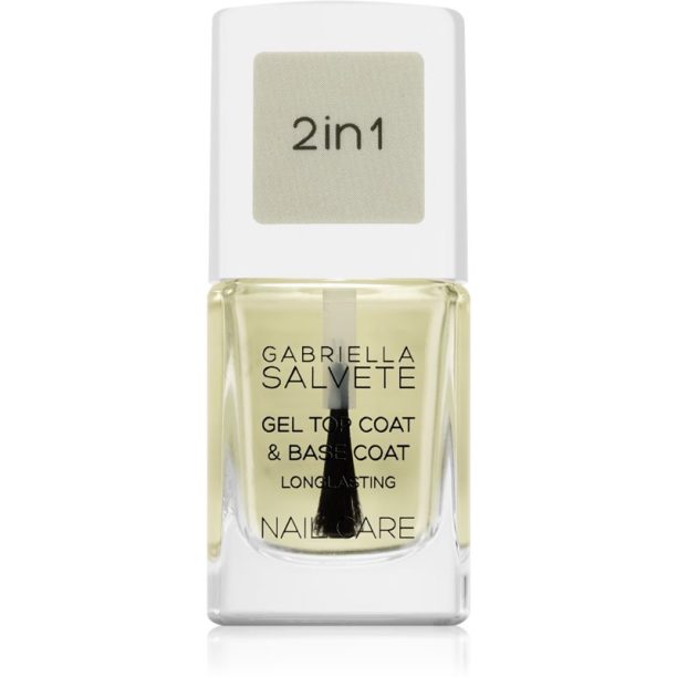 Gabriella Salvete Nail Care Top & Base Coat базов и финален топ лак за нокти с гел текстура 11 мл.